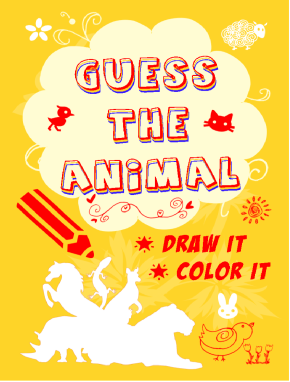 Toddler animal coloring book